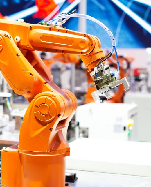 artificial intelligence machine in modern factory